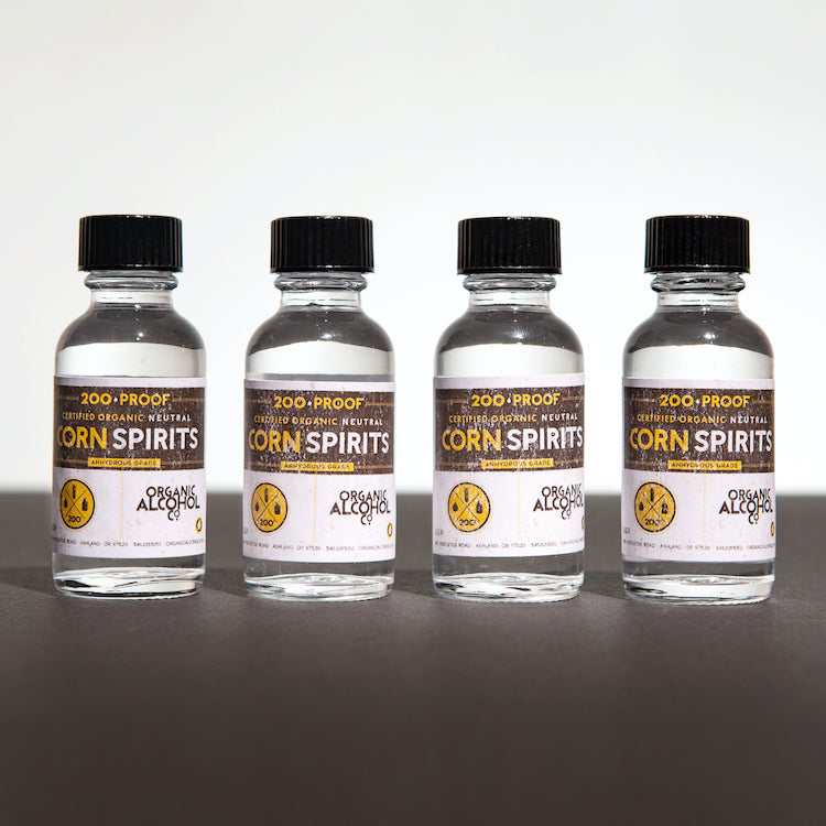 4pack Certified Organic Corn 200proof Alcohol 30ml Samples (Shipping