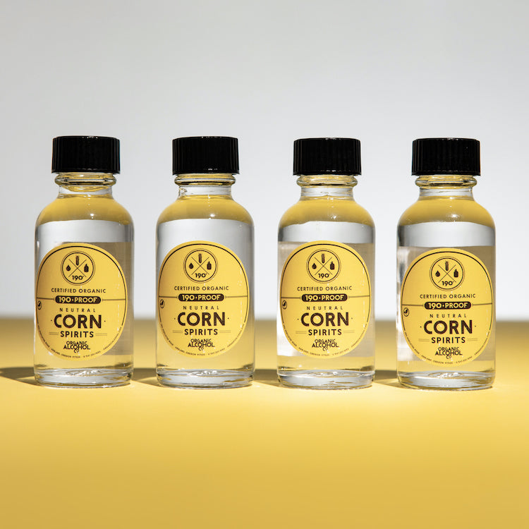 4 Pack Certified Organic Corn Alcohol 30ml Samples (Shipping Fee Inclu